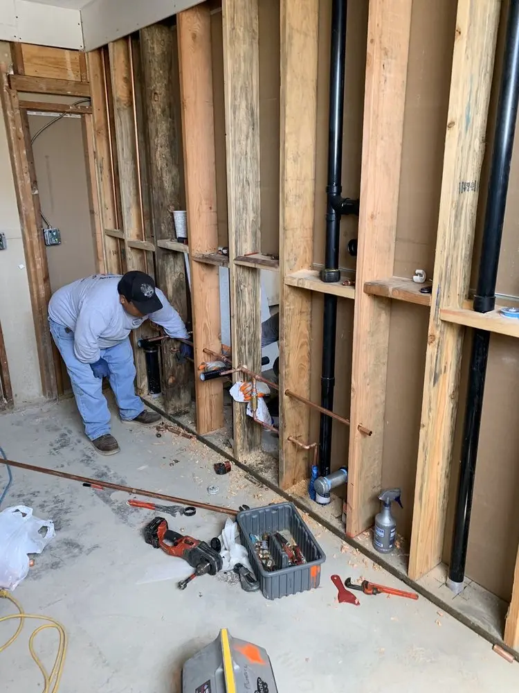Commercial rough-in plumbing for Gas Line Repair in Riverton Junction